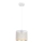 Candelabro suspenso ALDO 1xE27/60W/230V diâmetro 20 cm branco