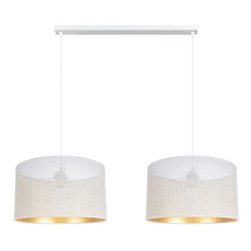 Candelabro suspenso ALDO 2xE27/60W/230V branco