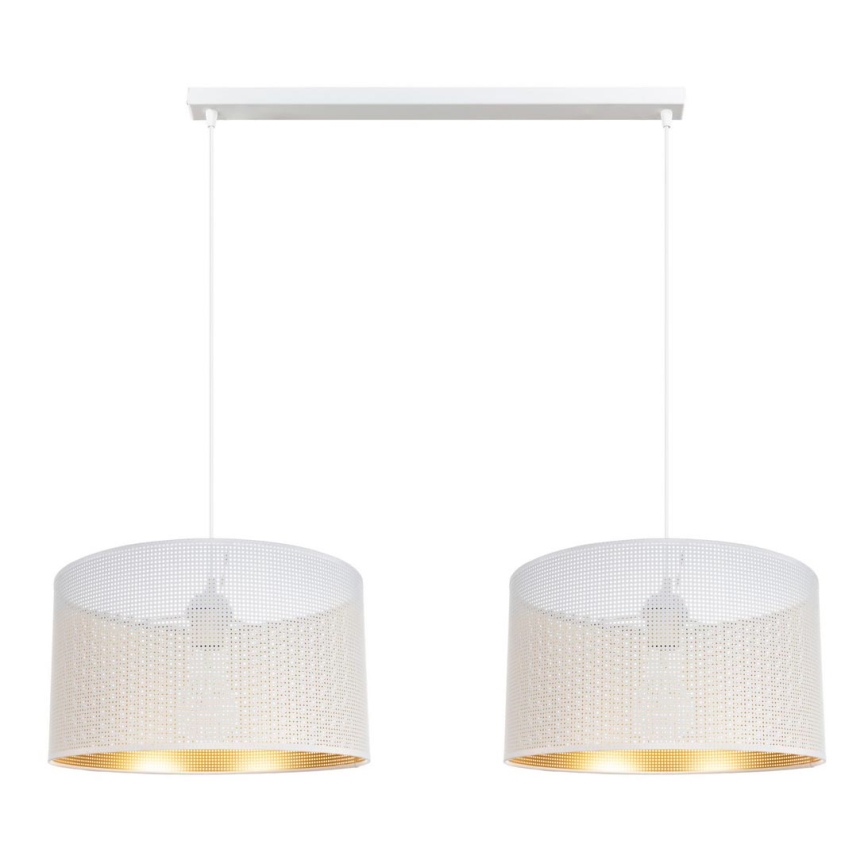 Candelabro suspenso ALDO 2xE27/60W/230V branco