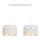 Candelabro suspenso ALDO 2xE27/60W/230V branco