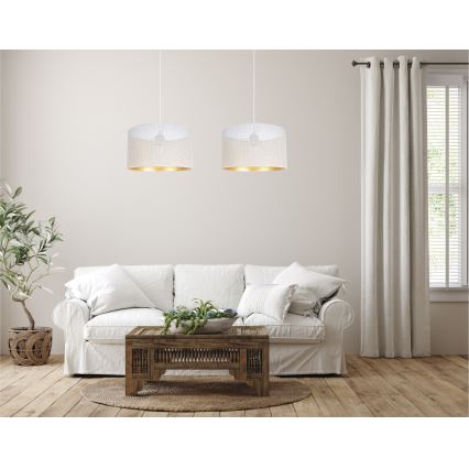 Candelabro suspenso ALDO 2xE27/60W/230V branco