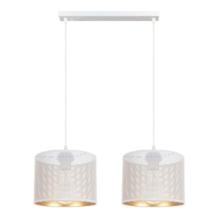 Candelabro suspenso ALDO 2xE27/60W/230V branco
