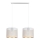 Candelabro suspenso ALDO 2xE27/60W/230V branco