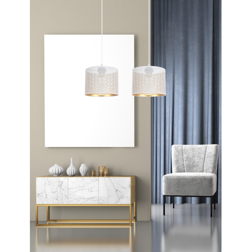 Candelabro suspenso ALDO 2xE27/60W/230V branco
