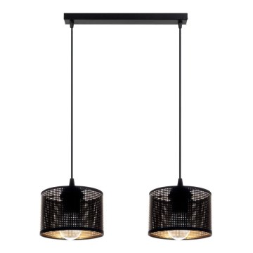 Candelabro suspenso ALDO 2xE27/60W/230V preto