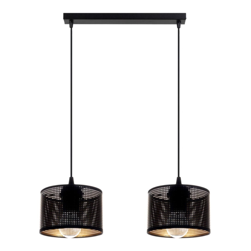 Candelabro suspenso ALDO 2xE27/60W/230V preto