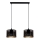 Candelabro suspenso ALDO 2xE27/60W/230V preto