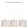 Candelabro suspenso ALDO 3xE27/60W/230V branco