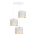 Candelabro suspenso ALDO 3xE27/60W/230V diâmetro 45 cm branco