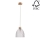 Candelabro suspenso ALESSANDRO 1xE27/60W/230V carvalho - certificado por FSC