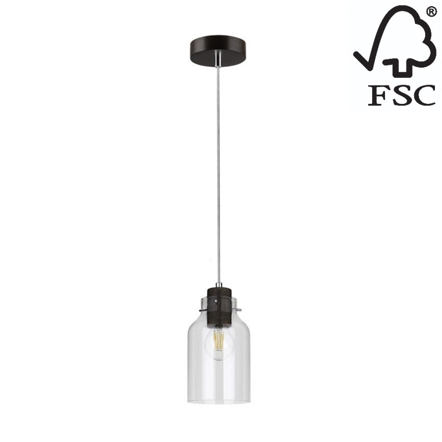 Candelabro suspenso ALESSANDRO 1xE27/60W/230V faia - certificado por FSC