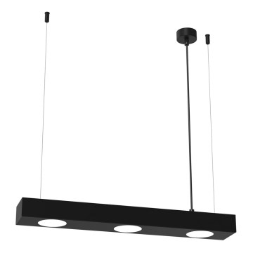 Candelabro suspenso ALEXANDER 3xGX53/12W/230V preto