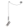 Candelabro suspenso ALMA 1xGU10/35W/230V cromado