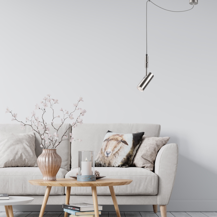 Candelabro suspenso ALMA 1xGU10/35W/230V cromado