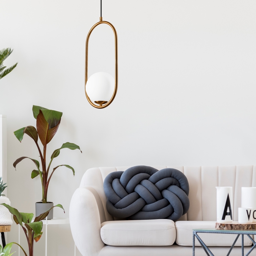 Candelabro suspenso AMBER 1xG9/5W/230V 140 cm