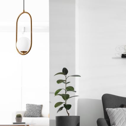 Candelabro suspenso AMBER 1xG9/5W/230V 140 cm