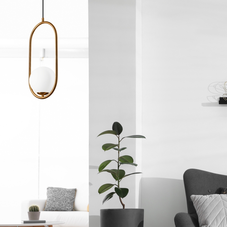 Candelabro suspenso AMBER 1xG9/5W/230V 140 cm