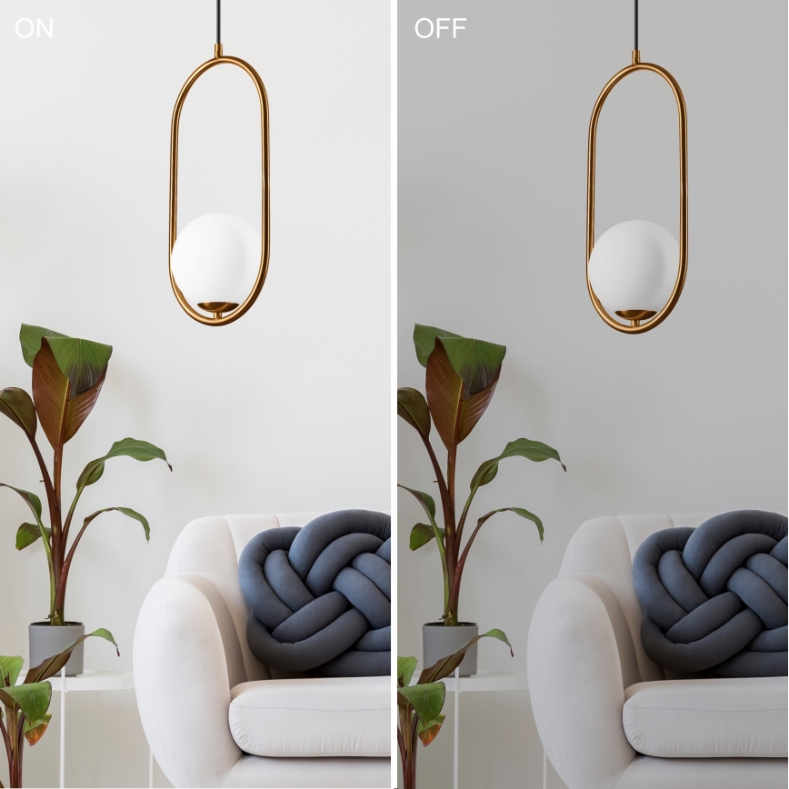 Candelabro suspenso AMBER 1xG9/5W/230V 140 cm