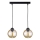 Candelabro suspenso AMBRE BLACK 2xE27/60W/230V