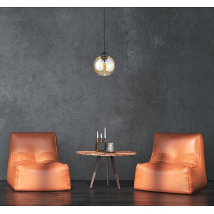 Candelabro suspenso AMBRE WOOD 1xE27/60W/230V