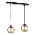 Candelabro suspenso AMBRE WOOD 2xE27/60W/230V