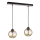 Candelabro suspenso AMBRE WOOD 2xE27/60W/230V