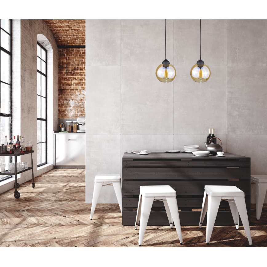Candelabro suspenso AMBRE WOOD 2xE27/60W/230V