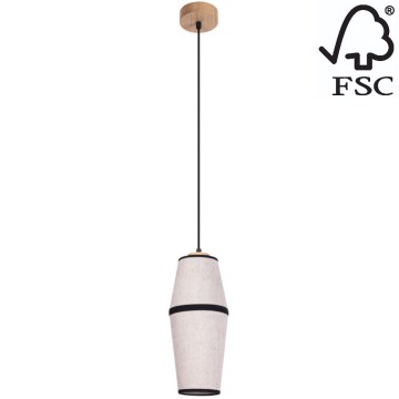 Candelabro suspenso AMIGO 1xE27/25W/230V carvalho – FSC certificado