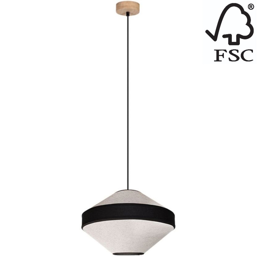 Candelabro suspenso AMIGO 1xE27/60W/230V carvalho – FSC certificado