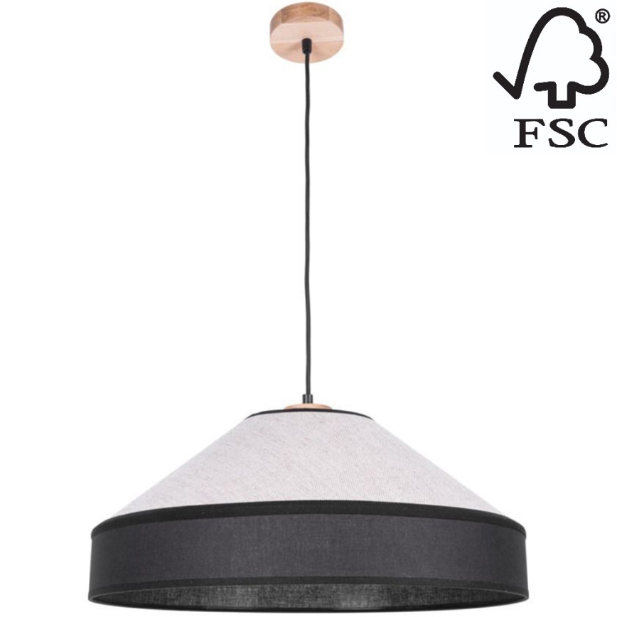 Candelabro suspenso AMIGO 1xE27/60W/230V carvalho – FSC certificado