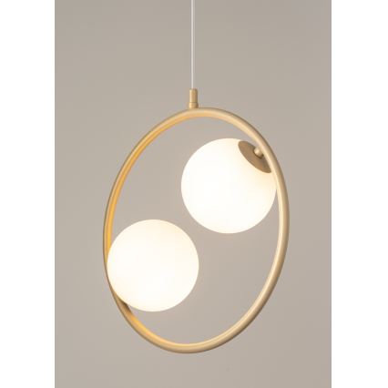 Candelabro suspenso AQUA 2xG9/12W/230V dourada