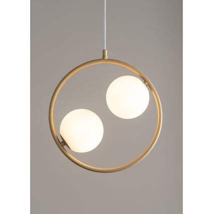 Candelabro suspenso AQUA 2xG9/12W/230V dourada