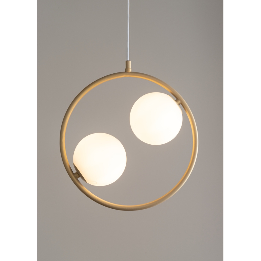 Candelabro suspenso AQUA 2xG9/12W/230V dourada