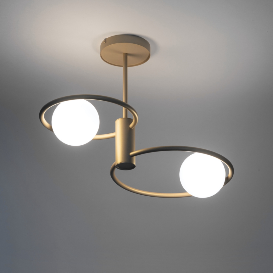 Candelabro suspenso AQUA 2xG9/12W/230V dourada
