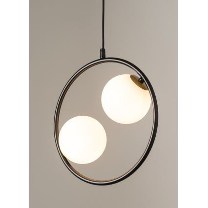 Candelabro suspenso AQUA 2xG9/12W/230V preto