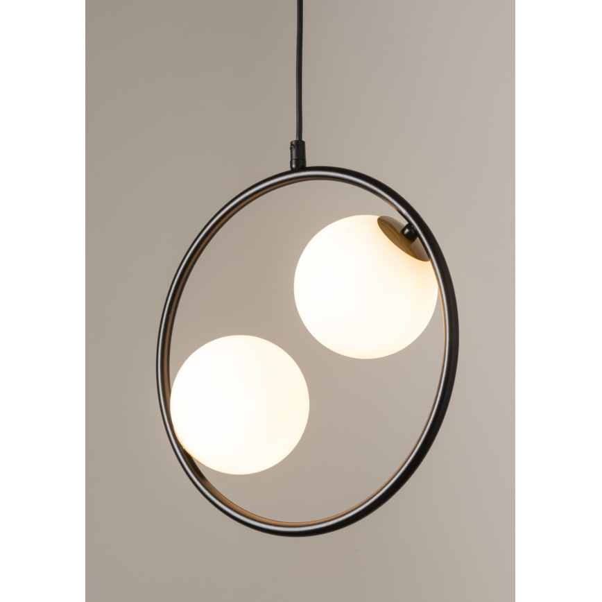 Candelabro suspenso AQUA 2xG9/12W/230V preto