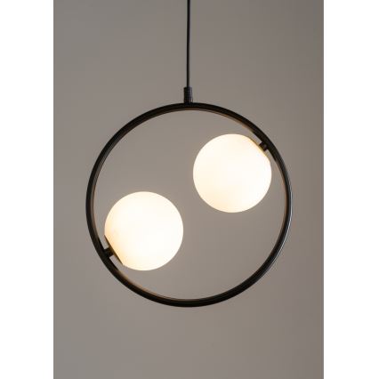 Candelabro suspenso AQUA 2xG9/12W/230V preto