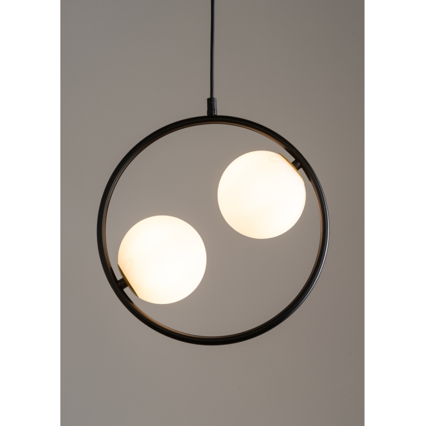 Candelabro suspenso AQUA 2xG9/12W/230V preto