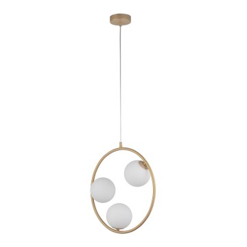 Candelabro suspenso AQUA 3xG9/12W/230V dourada