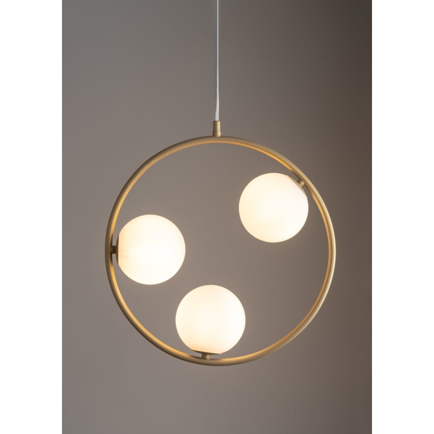Candelabro suspenso AQUA 3xG9/12W/230V dourada