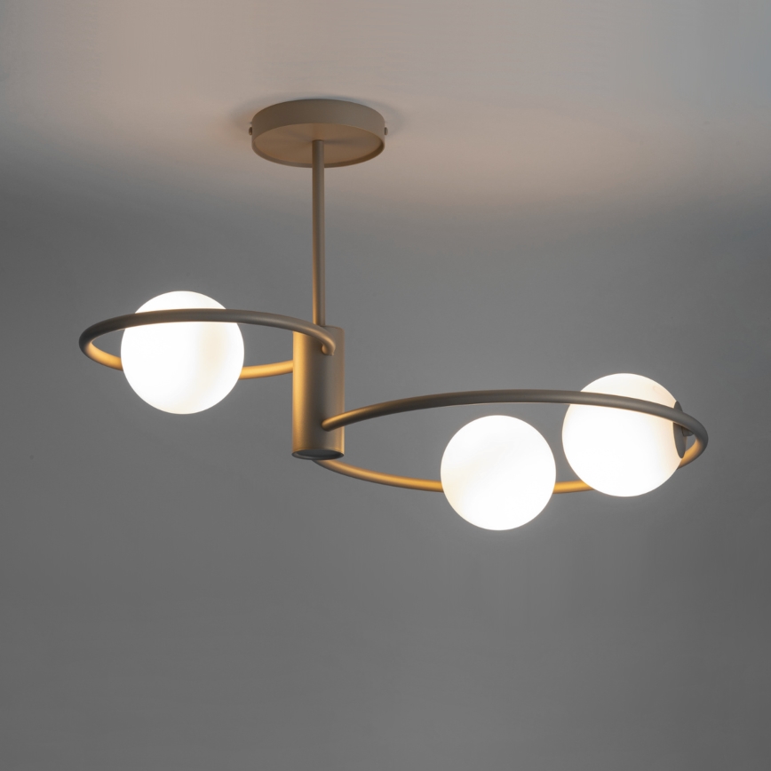 Candelabro suspenso AQUA 3xG9/12W/230V dourada