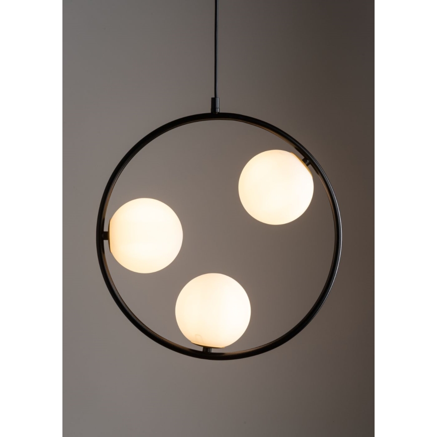 Candelabro suspenso AQUA 3xG9/12W/230V preto