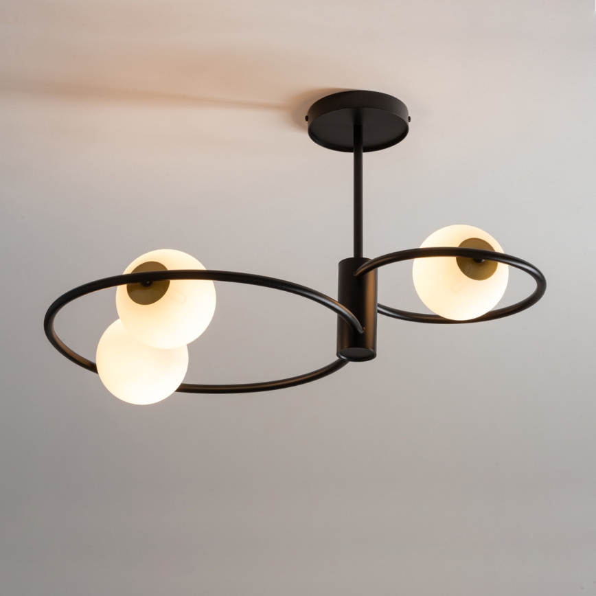 Candelabro suspenso AQUA 3xG9/12W/230V preto