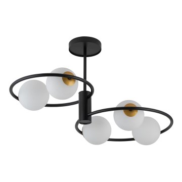 Candelabro suspenso AQUA 5xG9/12W/230V preto