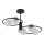 Candelabro suspenso AQUA 5xG9/12W/230V preto