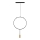 Candelabro suspenso ARCADE 1xGU10/5W/230V preto/dourado