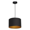 Candelabro suspenso ARDEN 1xE27/60W/230V d. 25 cm preto/dourado