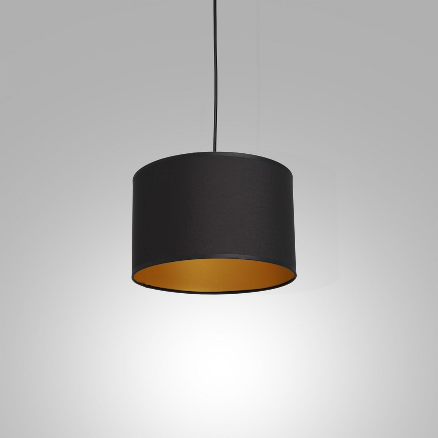 Candelabro suspenso ARDEN 1xE27/60W/230V d. 25 cm preto/dourado