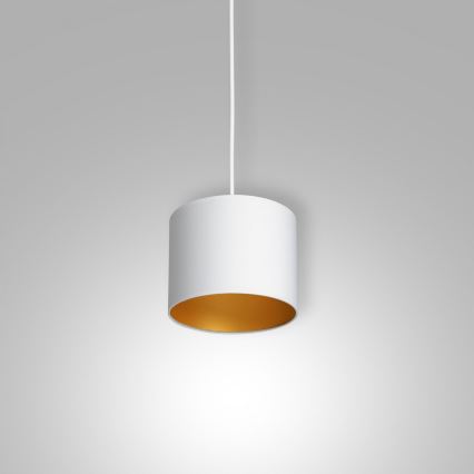 Candelabro suspenso ARDEN 1xE27/60W/230V diâmetro 18 cm branco/dourado
