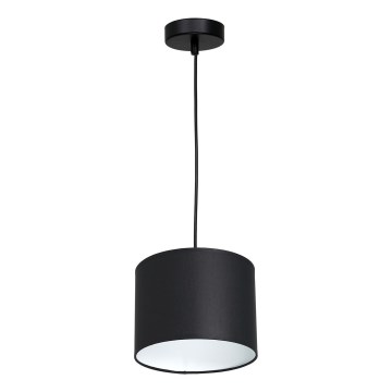 Candelabro suspenso ARDEN 1xE27/60W/230V diâmetro 18 cm preto/branco